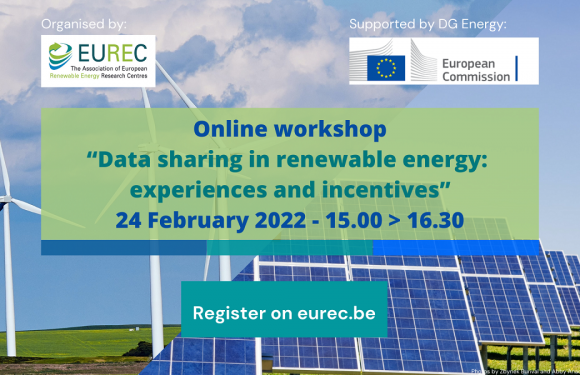 Workshop with DG ENER – “Data sharing in renewable energy: experiences and incentives”