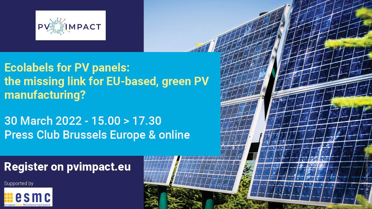 Ecolabels for PV panels: the missing link for EU-based, green PV manufacturing?